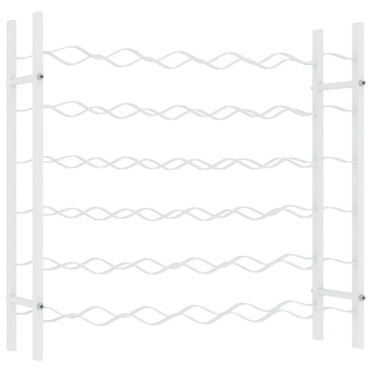 vidaXL Wine Rack Bottle Holder Wine Storage Organizer for Pantry Kitchen Metal-0